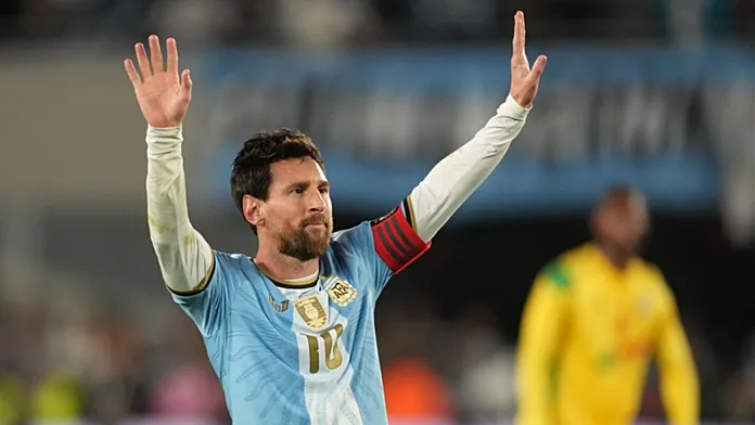 Argentina waves football great Lionel Messi off after 3-0 win over Benin in final international appearance