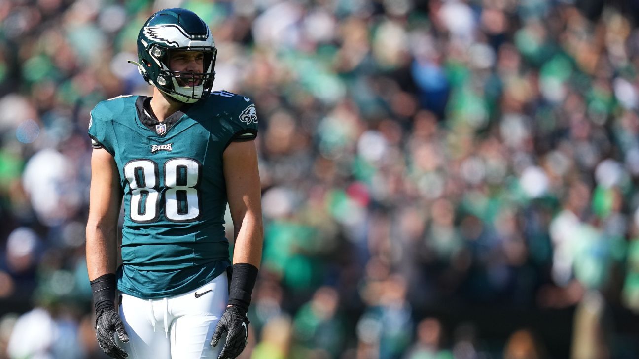 Sources: Eagles reunite with TE Ertz as Goedert has MCL sprain