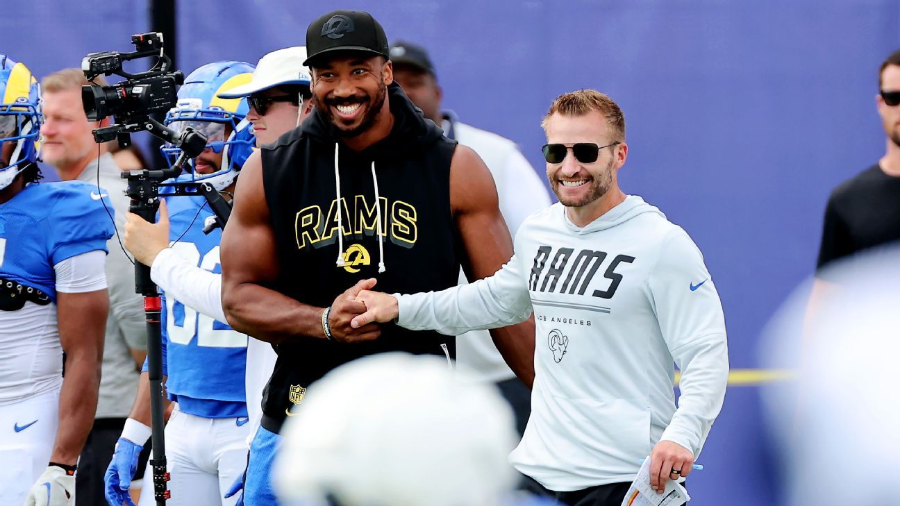 Myles Garrett 'changing the culture' of Rams, even from the sideline
