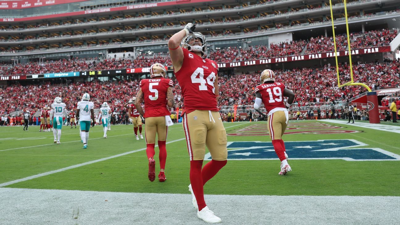 49ers' Juszczyk baffled by NFL fine for imitating 'chugging a beer'