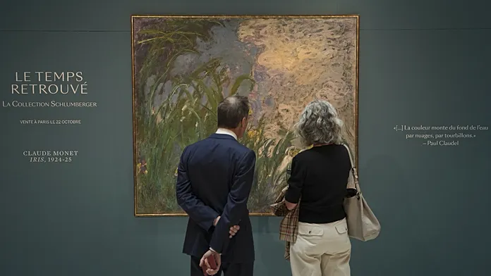 "Iris" and "Weeping Willow": unseen Monet paintings go on sale in Paris