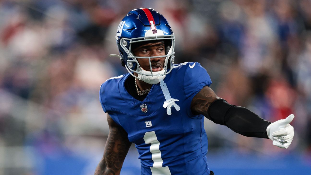 Giants WR Nabers active for opener vs. Cowboys