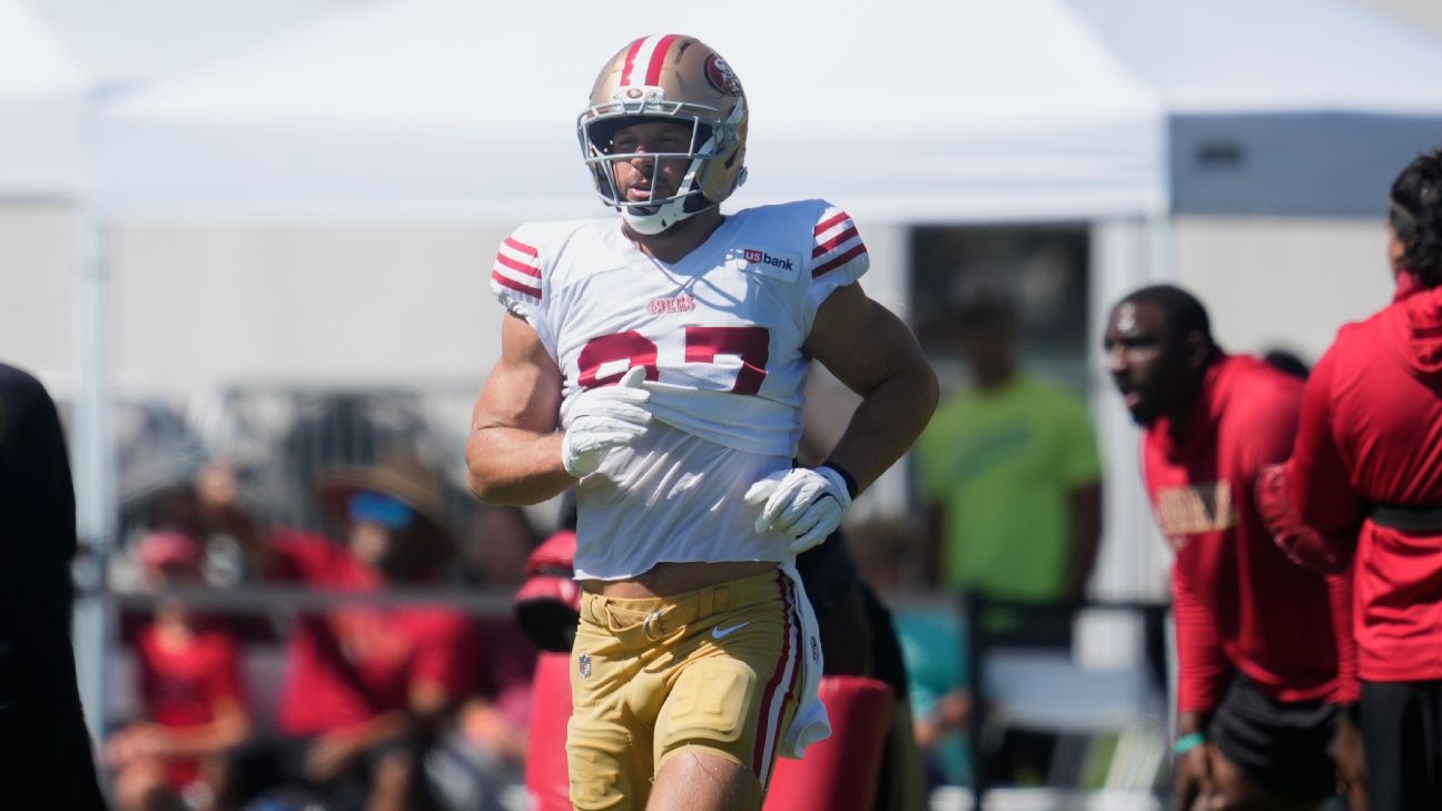 49ers star DE Bosa takes big step toward return
