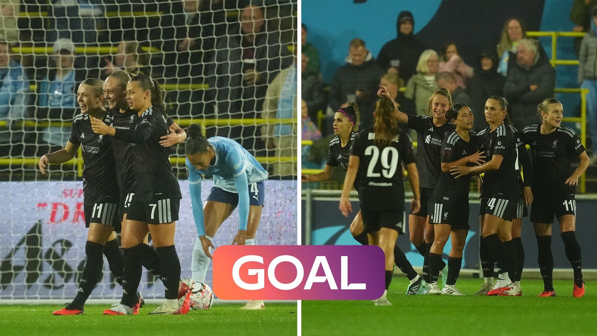 Bergstrom and Endemann on target as Liverpool come from behind to lead Man City