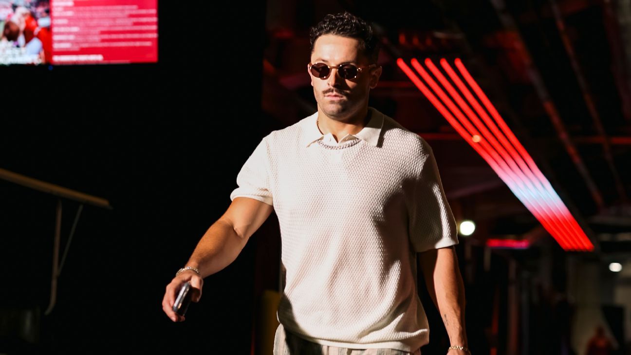 NFL Week 2's fashionable arrivals, featuring Baker Mayfield and Justin Jefferson