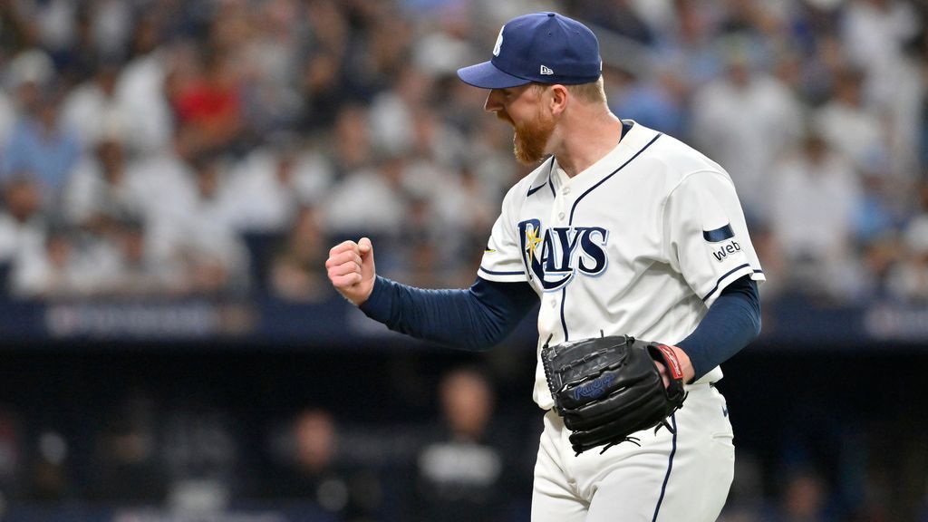 Rasmussen silences Yankees with near no-hitter in Game 1 win
