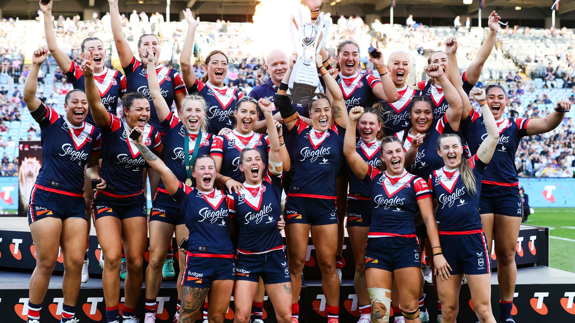 Rampant Roosters bash Broncos to claim third NRLW premiership
