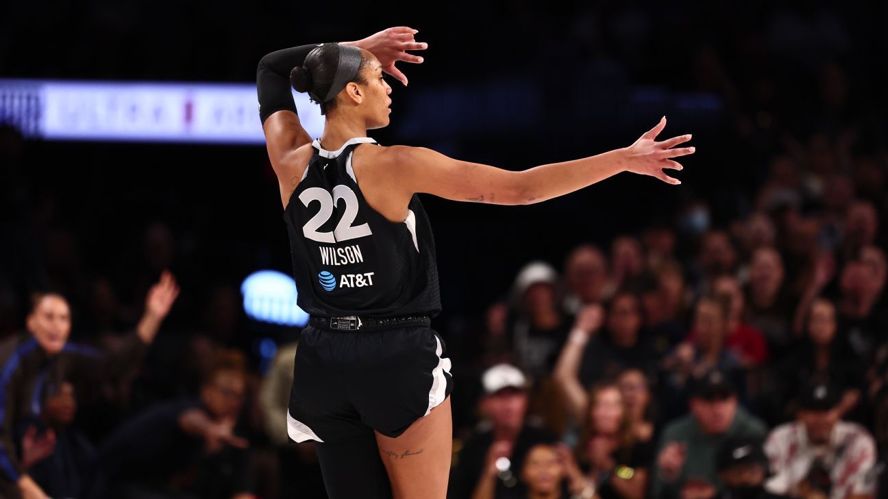 Wilson leaves fan drama on 'back burner,' drops 36 points as Aces oust Fever