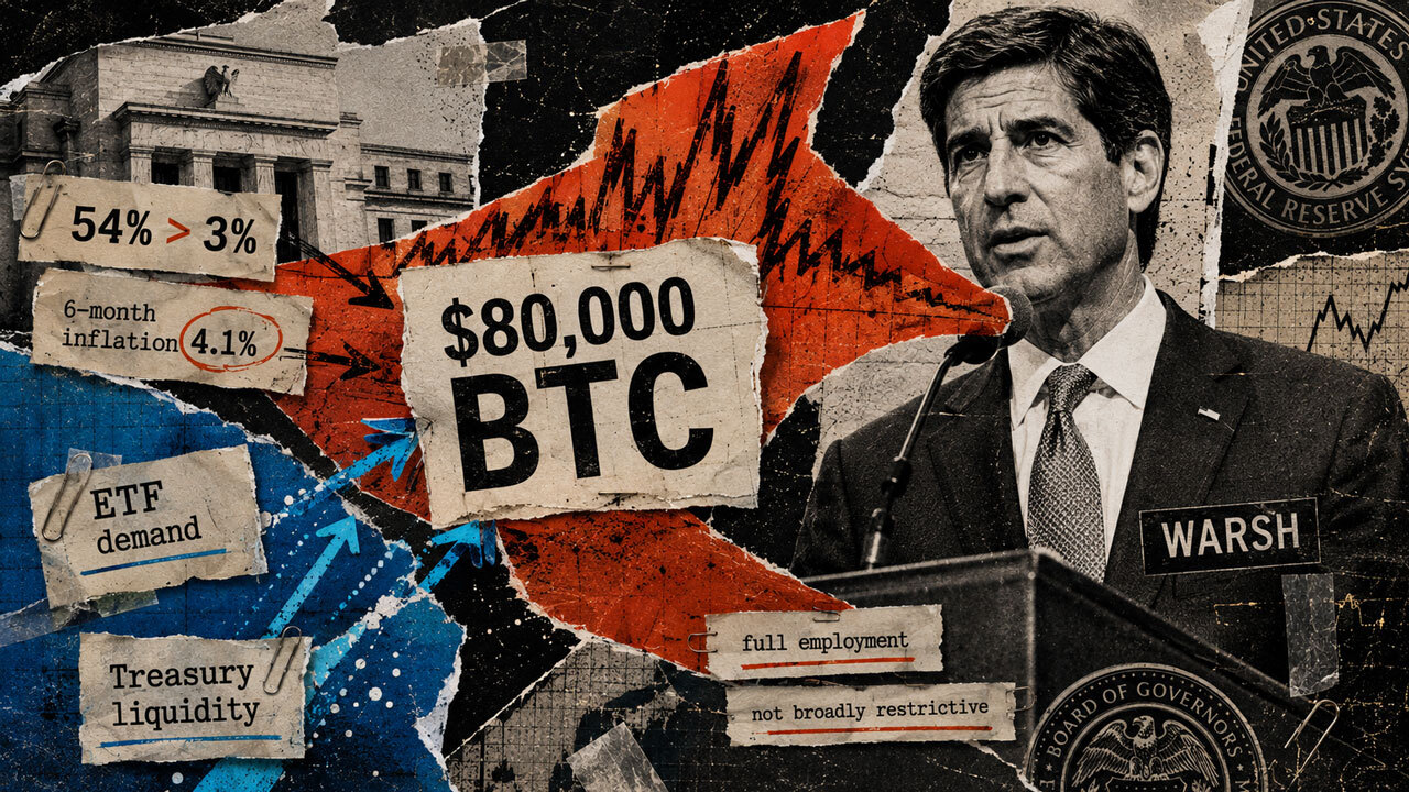 Bitcoin faces a new macro test as Fed Chair Kevin Warsh highlights sticky inflation metrics