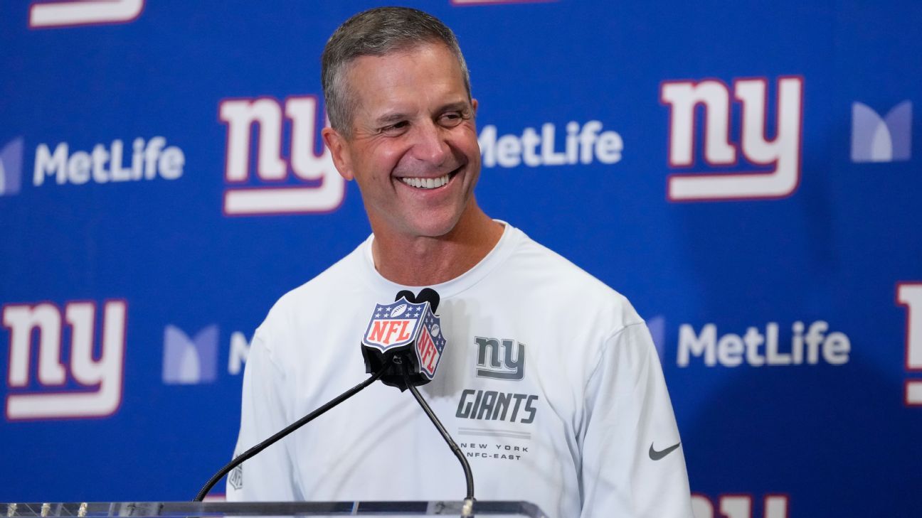 Harbaugh: Giants' victory vs. Cowboys in debut ranks as No. 1 win 'right now'