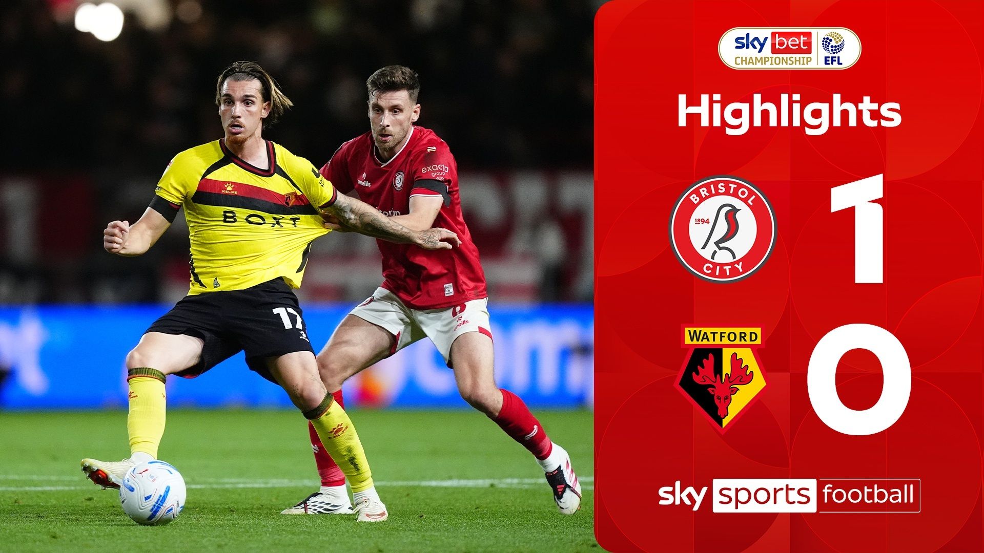 Bristol City 1-0 Watford