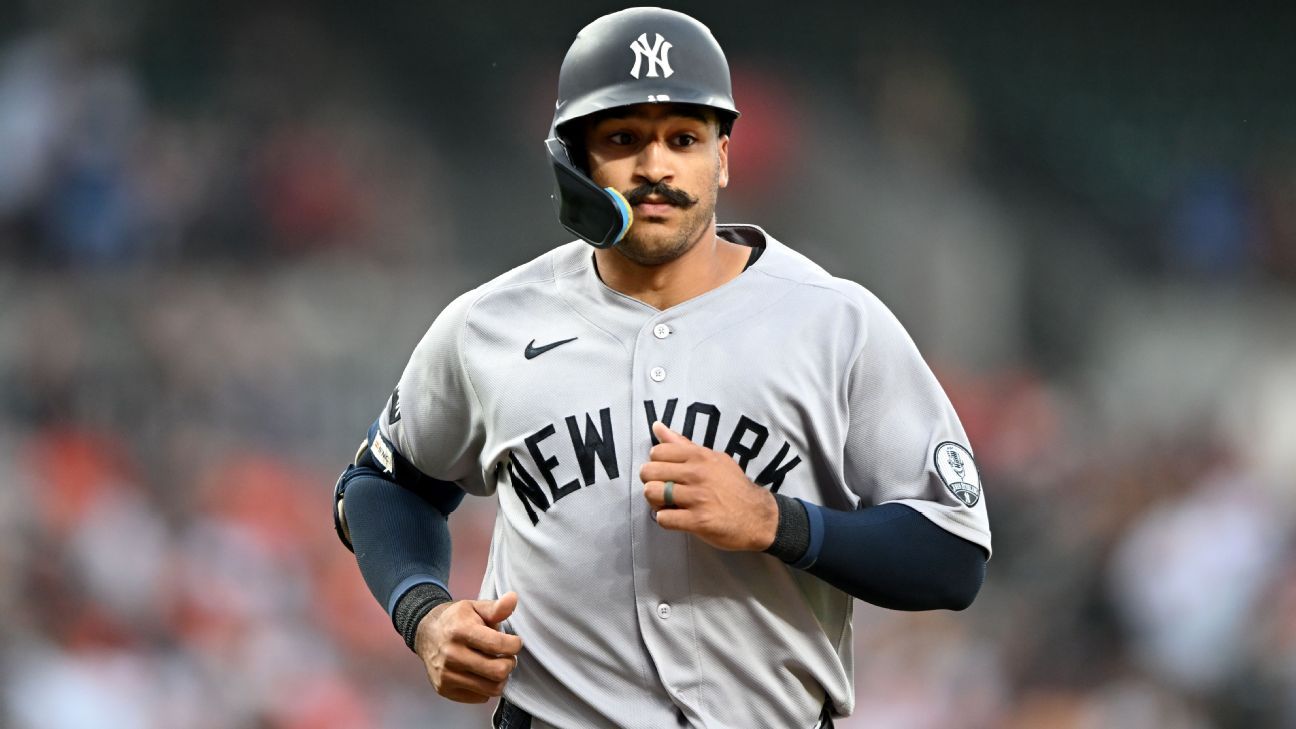 Yanks place Grisham on IL with hamstring strain