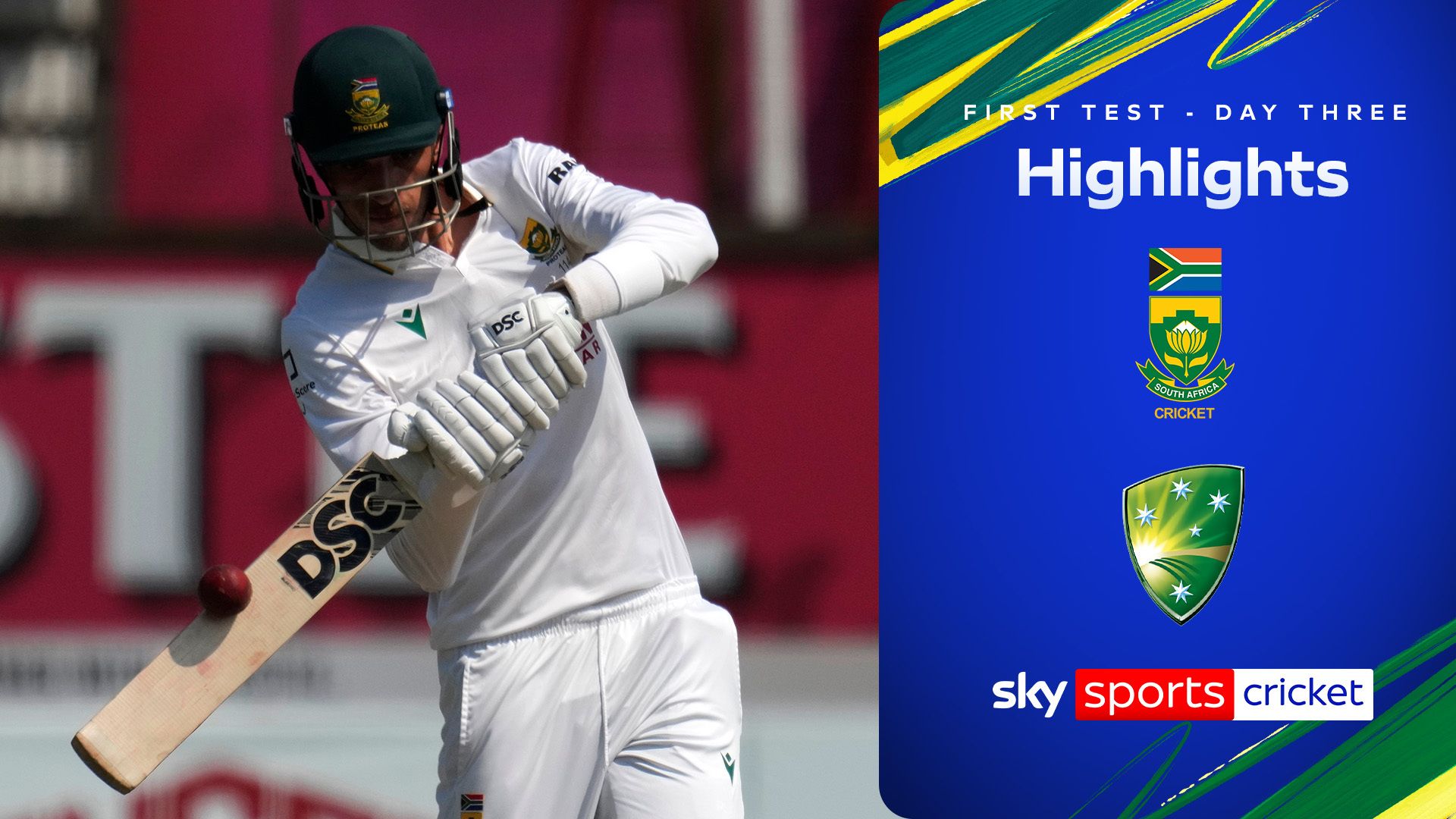 South Africa vs Australia - First Test day three highlights