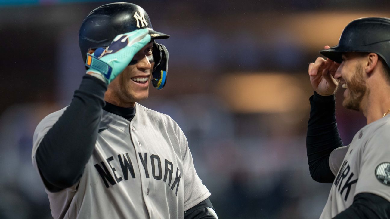 Judge hits 1st HR since May as Yankees clinch record 61st postseason spot