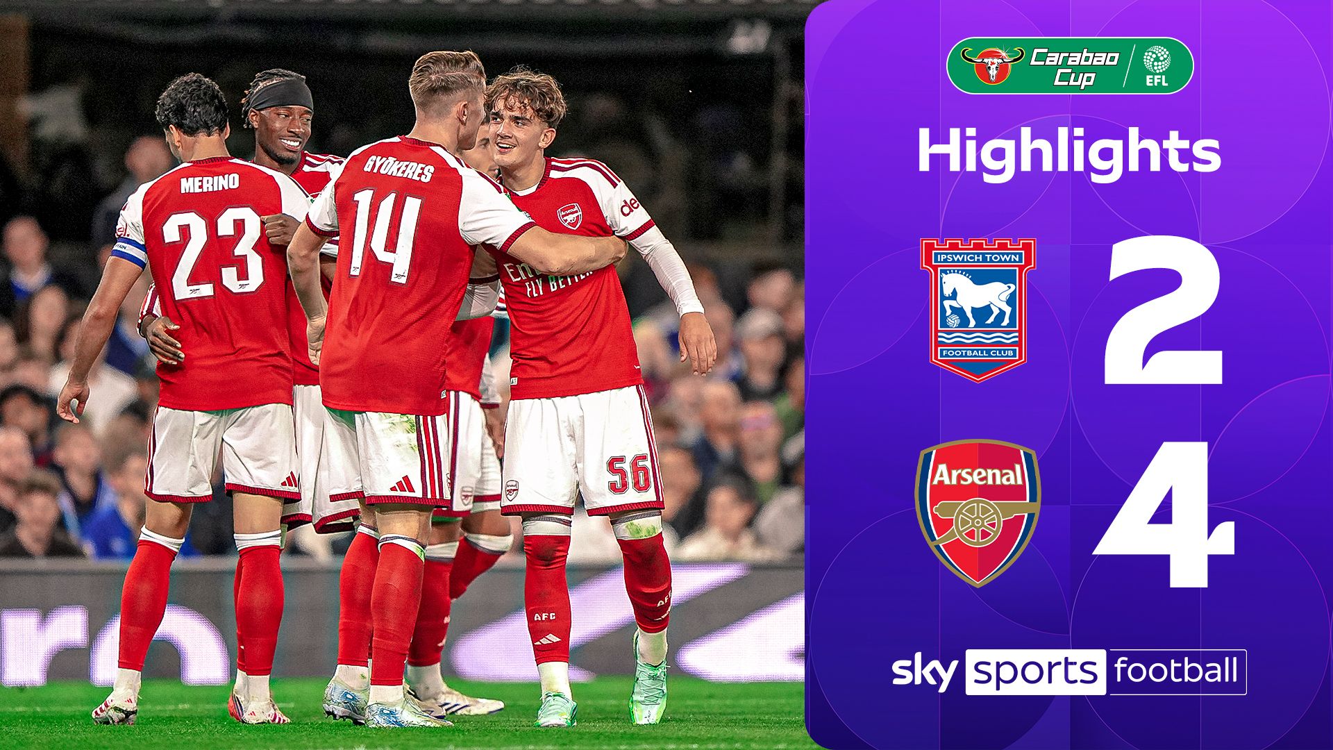 Dowman shines as Arsenal ease past Ipswich