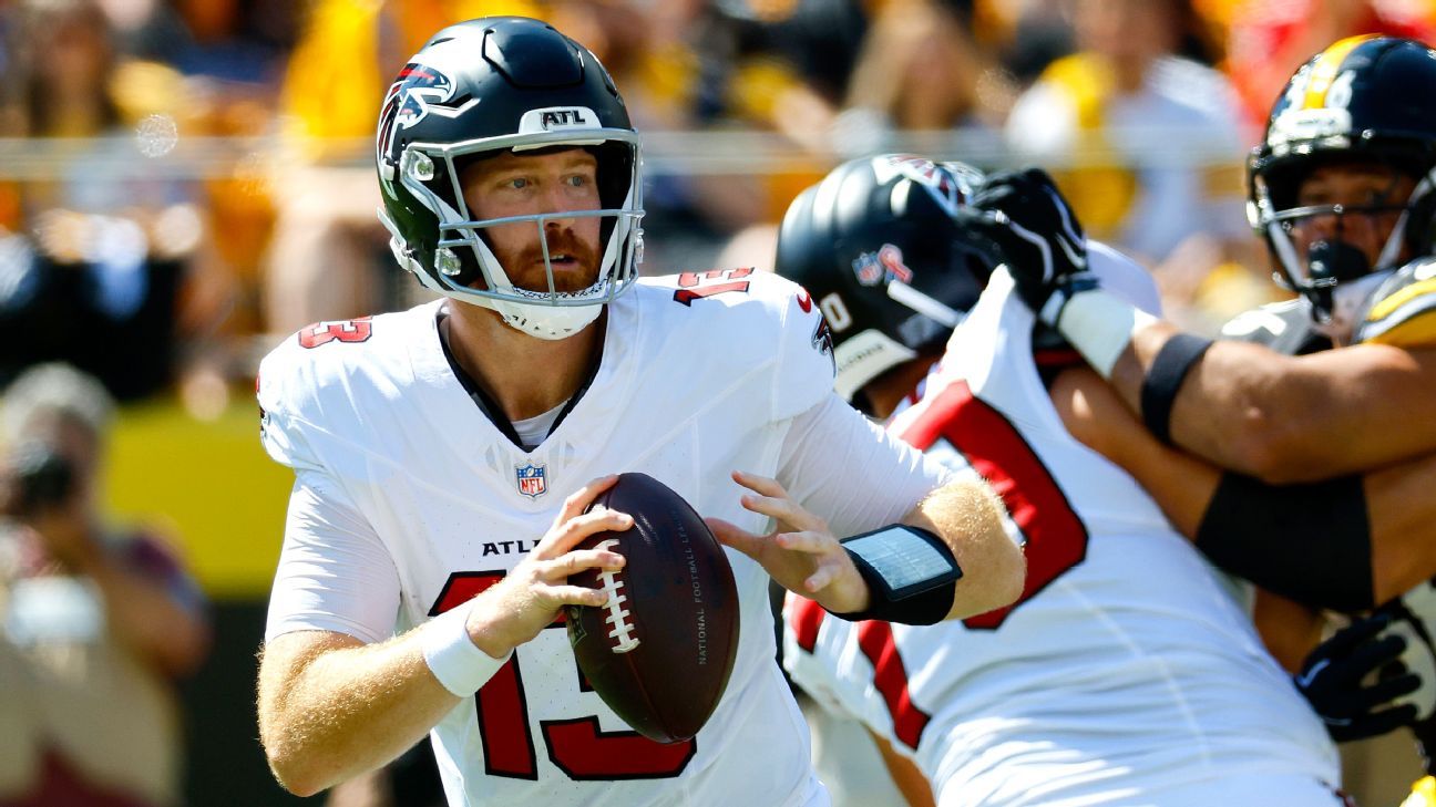Coach Stefanski on Falcons QB situation: 'Not ruling anybody out'
