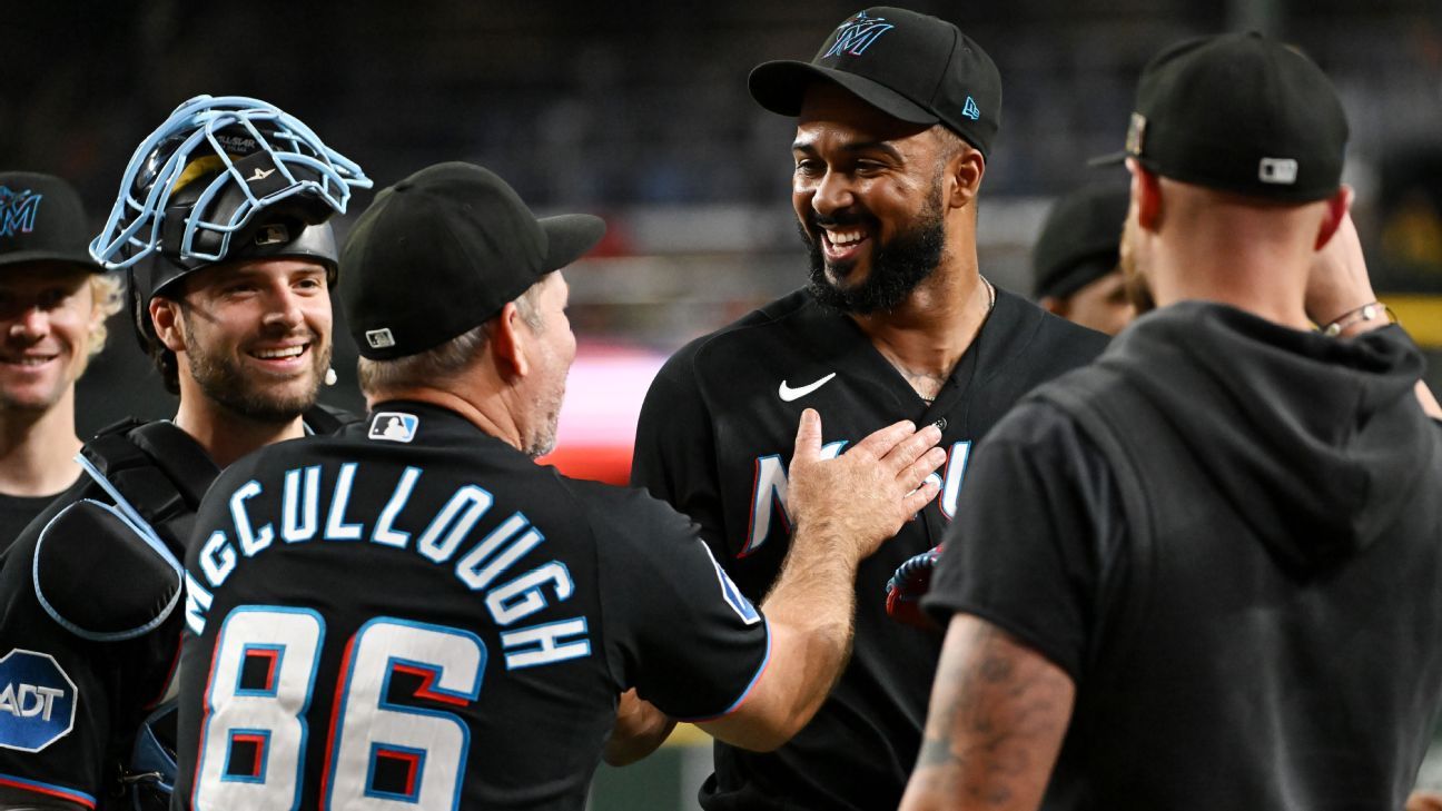 Marlins' Alcantara earns 1st career save 2 days after throwing 101 pitches