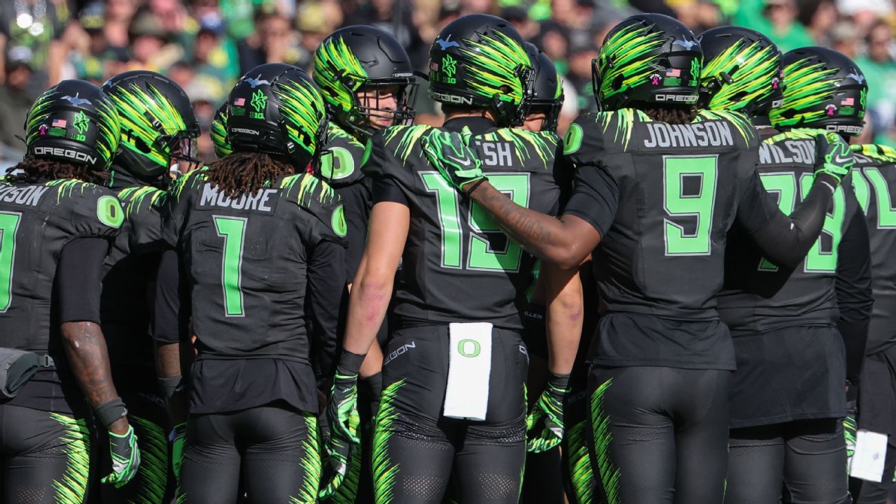 Ball was spotted incorrectly on Ducks' 2-point conversion, Big Ten says