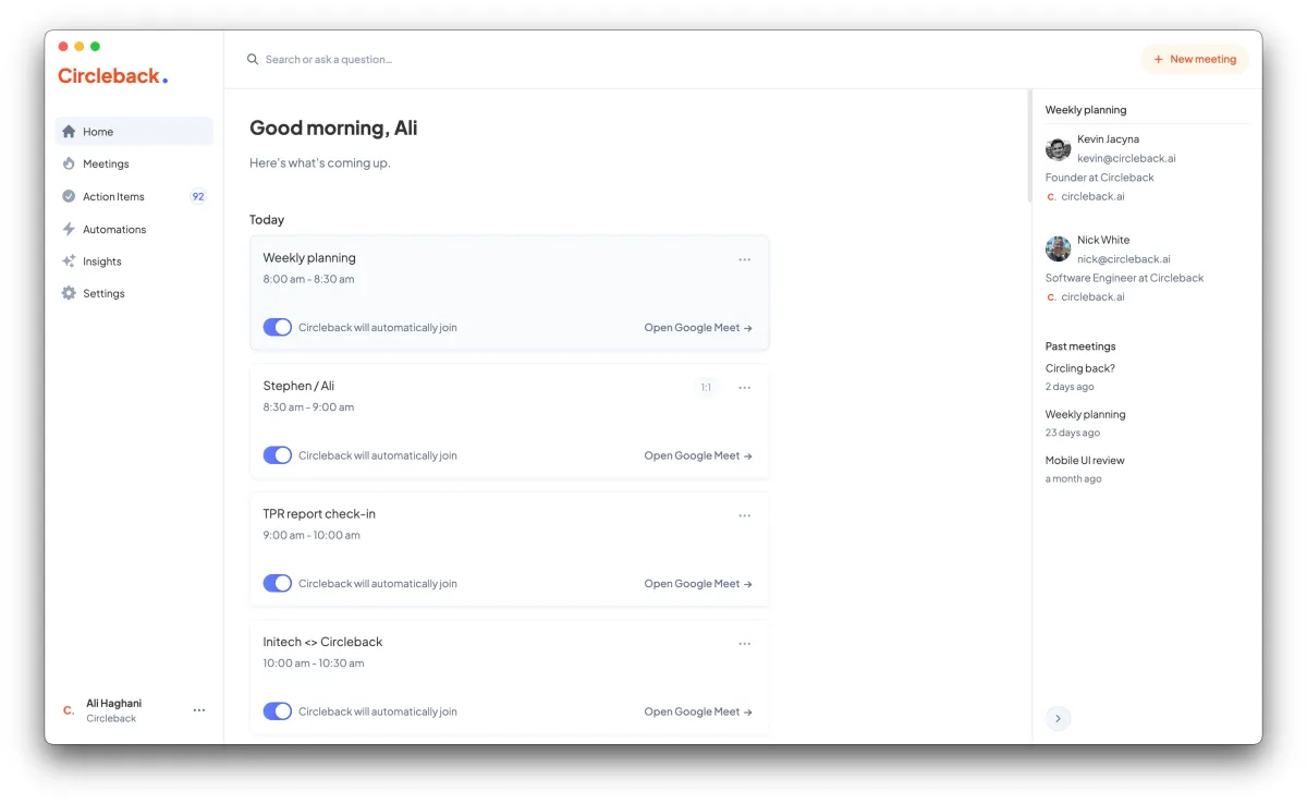 Meeting notetaker Circleback adds a free tier to attract more customers