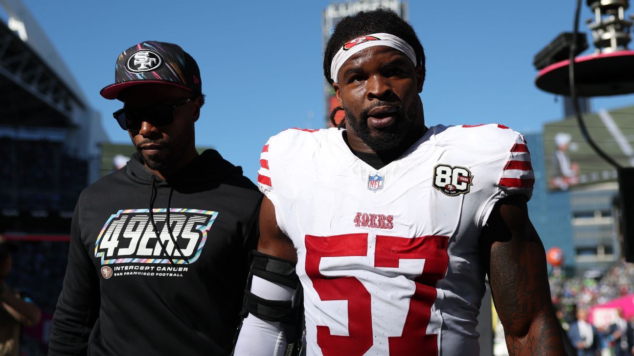 49ers' Greenlaw suspended for head-butting helmetless Seahawks LB