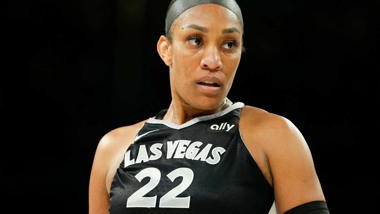 Aces' Wilson wins 5th MVP, says she'll nix pregame ceremony to focus on Game 3