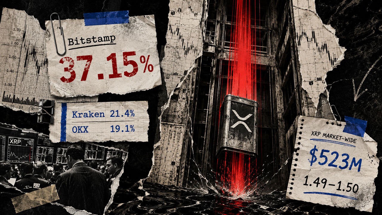 XRP crashes 37% in one Bitstamp wick while the wider market tells a different story