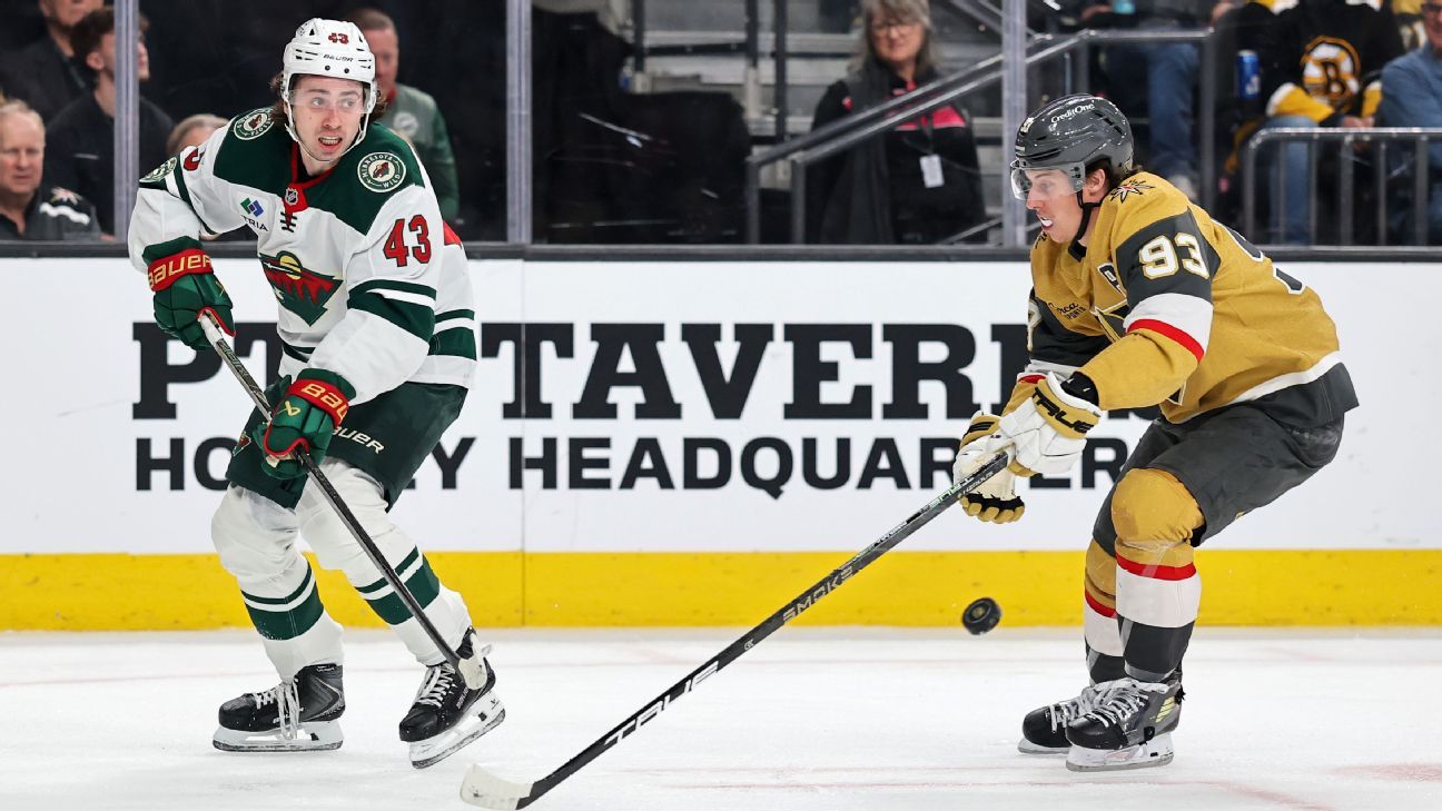 NHL Tonight: Golden Knights, Wild pair off in early-season Western showdown