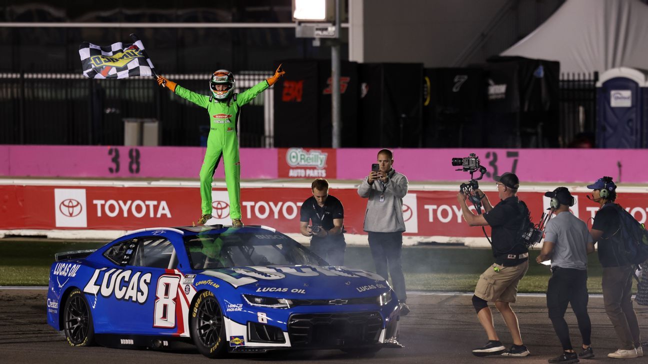 Kyle Busch's 11-year-old son highlights celebration of life ceremony with burnout