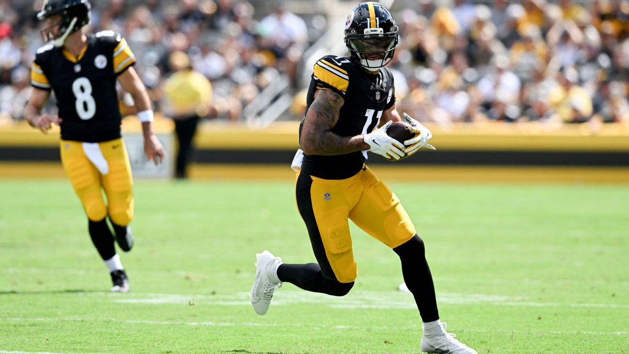 Steelers rule out WR Pittman Jr. vs. Patriots with foot injury