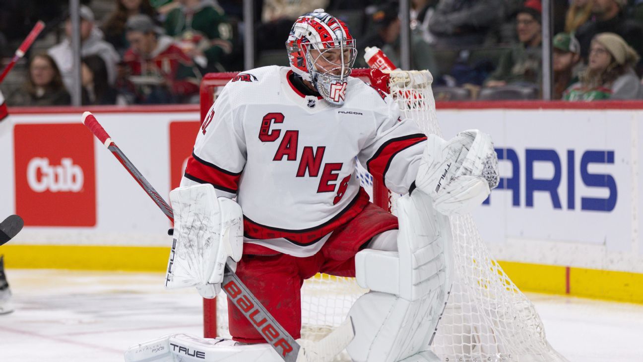 Hurricanes sign goalie Kochetkov to 2-year extension through 2028-29