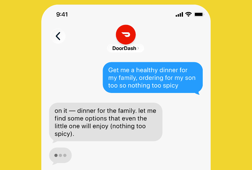 DoorDash launches an AI agent you can text to order food