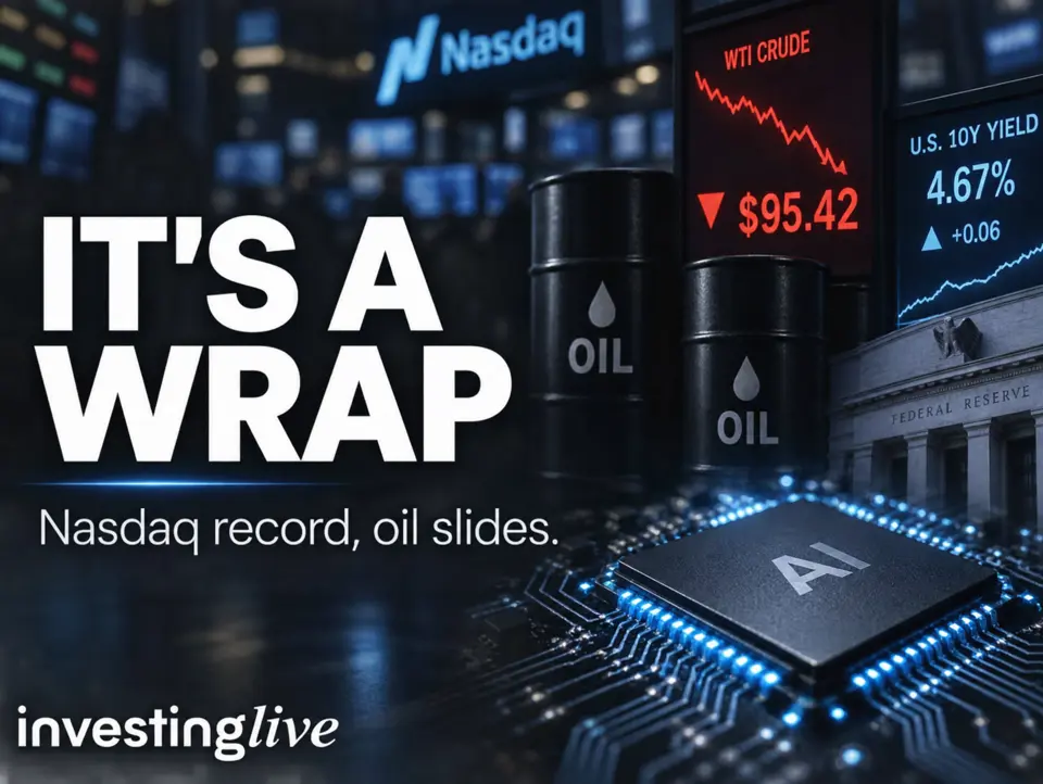 investing Live Americas FX news wrap 21 Sept: Nasdaq closes at a record,oil slides, Fed officials discuss more hikes