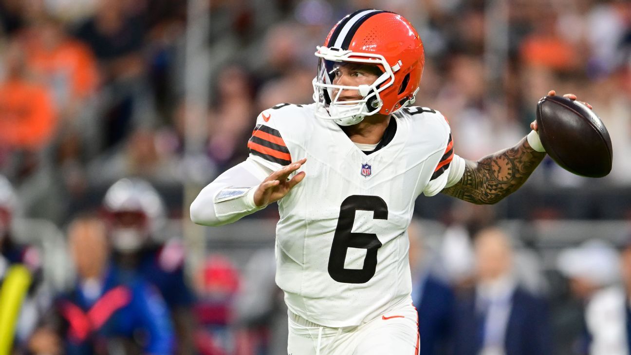 Browns keep 3 QBs on roster, put Gabriel on IR
