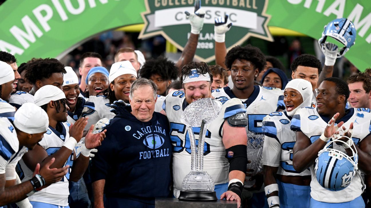 College football is back, and Bill Belichick's North Carolina? 'They've improved'