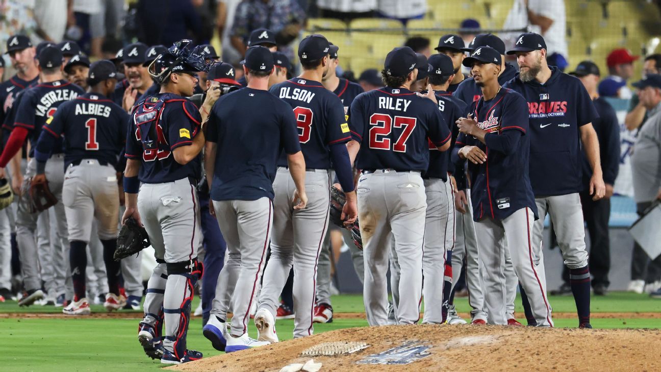 Braves steal Game 2 without Sale to even NLDS with Dodgers