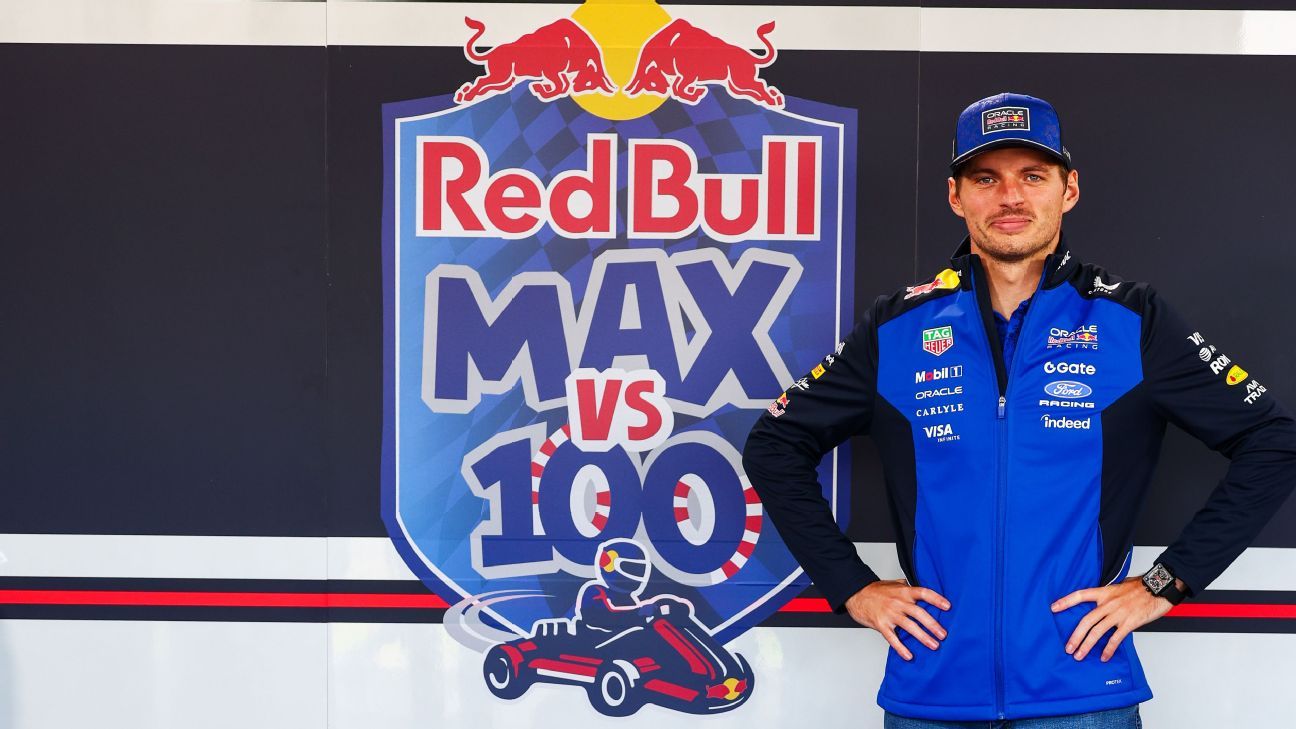 Live updates, commentary as Verstappen faces go-karters in epic Silverstone challenge