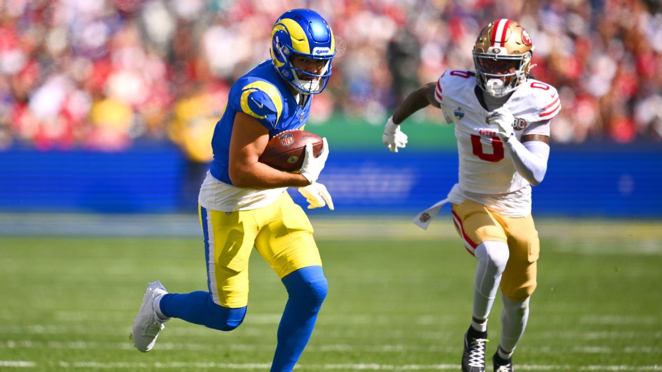 Rams' Nacua again misses practice, questionable for MNF